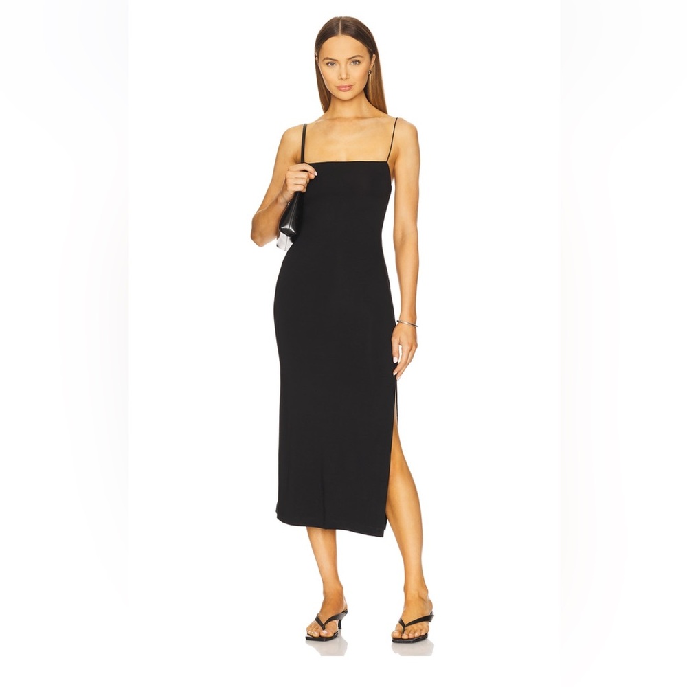Enza Costa Strappy Side Slit Dress